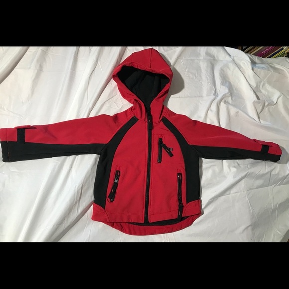 YMI Boys Collection Hooded Red Black Polyester 2T - Picture 2 of 7